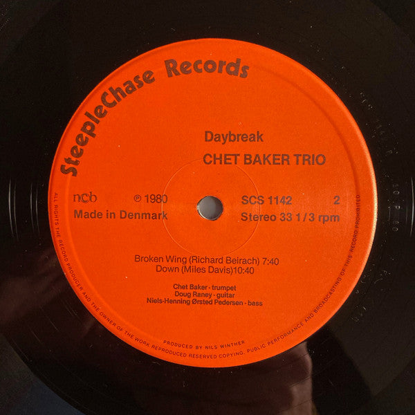 Chet Baker Trio : Daybreak (LP, Album)