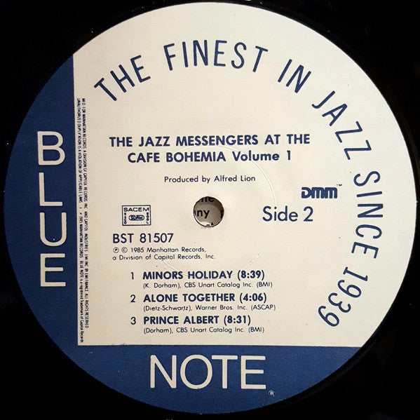 The Jazz Messengers* : At The Cafe Bohemia Volume 1 (LP, Album, RE, RM)