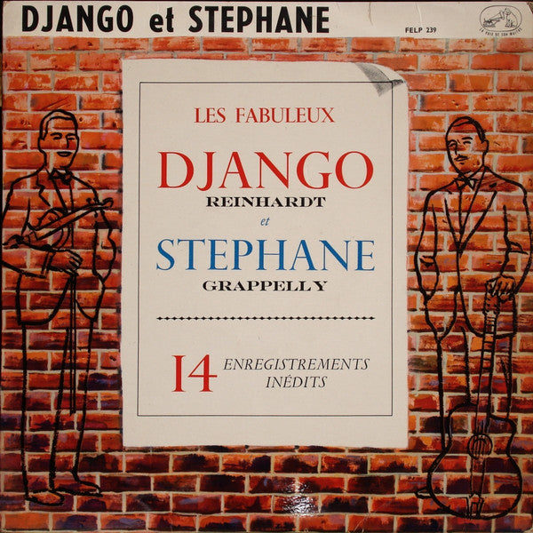 Django Reinhardt, Stéphane Grappelly ~ Django Et Stéphane - 14 Enregistrements Inédits (Vinyl) - Djungel & Jazz