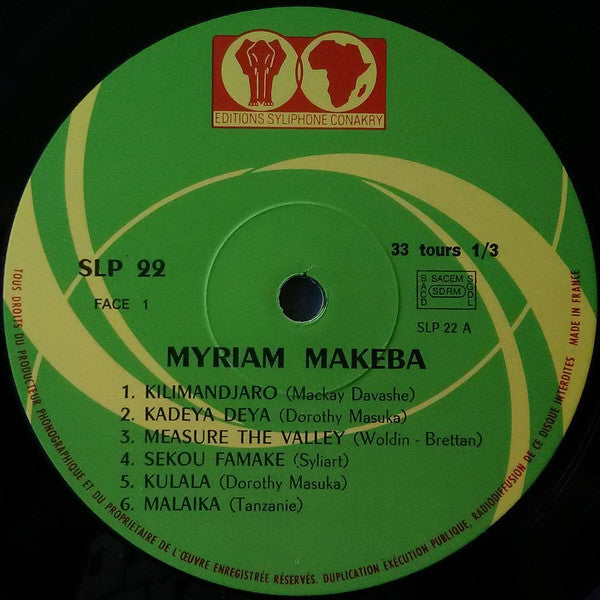 Myriam Makeba ~ Appel A L'Afrique (Vinyl) - Djungel & Jazz