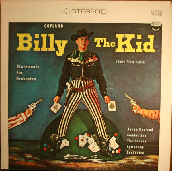 Aaron Copland Conducting The London Symphony Orchestra ~ Billy The Kid (Suite From Ballet) / Statements For Orchestra (Vinyl) - Djungel & Jazz