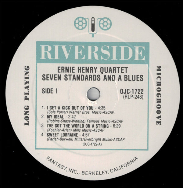 Ernie Henry Quartet ~ Seven Standards And A Blues (Vinyl) - Djungel & Jazz