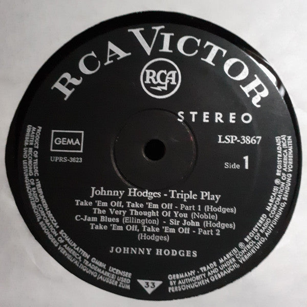 Johnny Hodges ~ Triple Play (Vinyl) - Djungel & Jazz