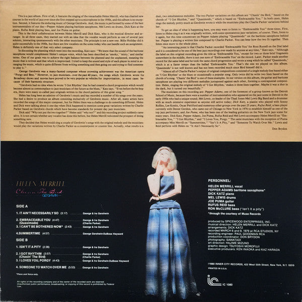 Helen Merrill ~ Chasin' The Bird (Vinyl) - Djungel & Jazz