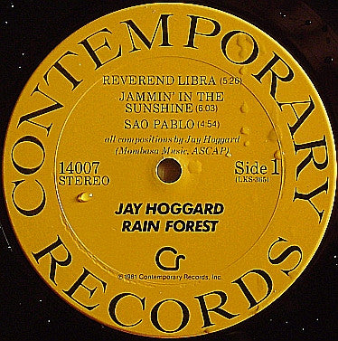 Jay Hoggard : Rain Forest (LP, Album)