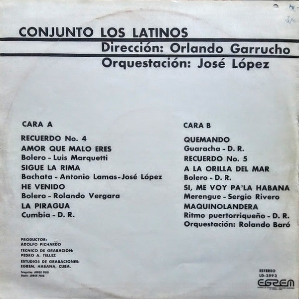 Conjunto Los Latinos ~ Los Latinos (Vinyl) - Djungel & Jazz