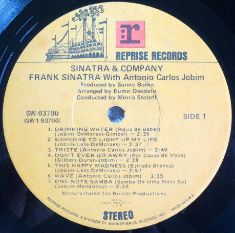 Frank Sinatra ~ Sinatra & Company (Vinyl) - Djungel & Jazz