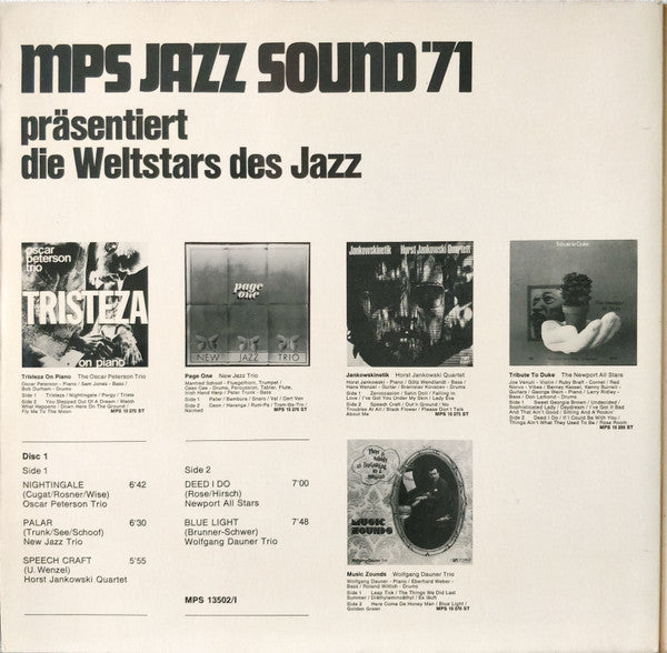 Various ~ MPS Jazz Sound '71 (Vinyl) - Djungel & Jazz