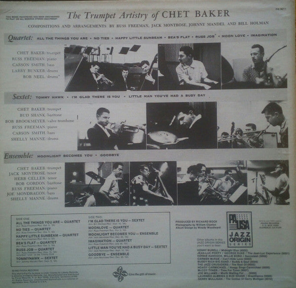 Chet Baker ~ The Trumpet Artistry Of Chet Baker (Vinyl) - Djungel & Jazz