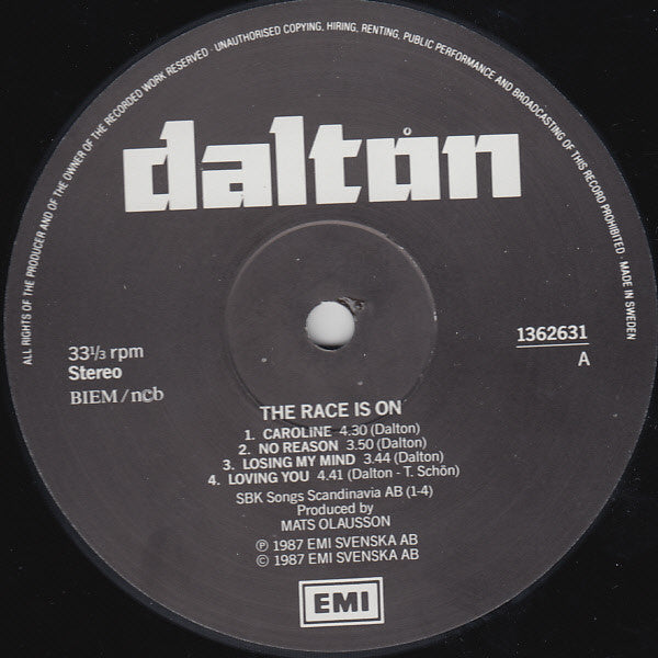 Dalton  ~ The Race Is On (Vinyl) - Djungel & Jazz