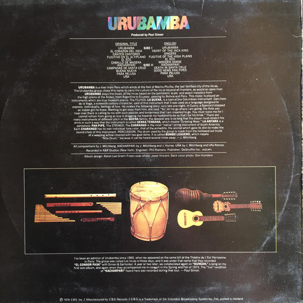 Urubamba ~ Urubamba (Vinyl) - Djungel & Jazz