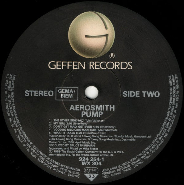 Aerosmith ~ Pump (Vinyl) - Djungel & Jazz