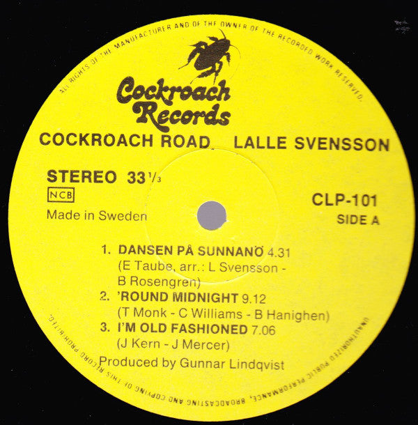 Lalle Svensson ~ Cockroach Road (Vinyl) - Djungel & Jazz