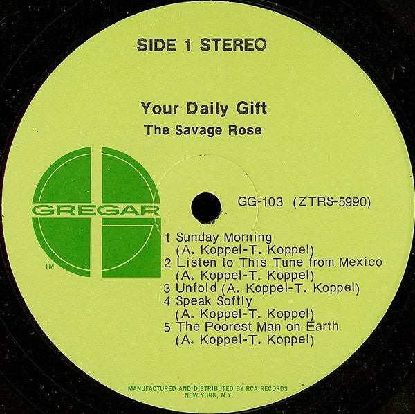 The Savage Rose ~ Your Daily Gift (Vinyl) - Djungel & Jazz