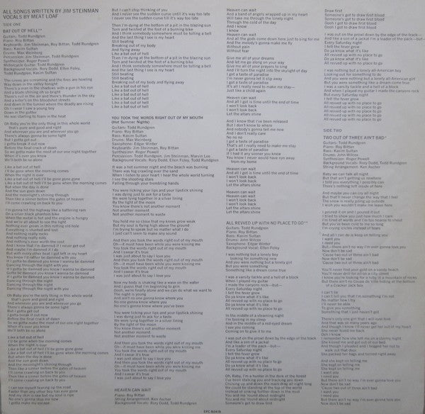 Meat Loaf ~ Bat Out Of Hell (Vinyl) - Djungel & Jazz