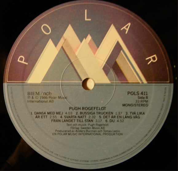 Pugh Rogefeldt ~ Pugh Rogefeldt (Vinyl) - Djungel & Jazz