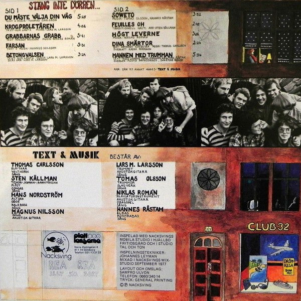 Text & Musik ~ Stäng Inte Dörren... (Vinyl) - Djungel & Jazz