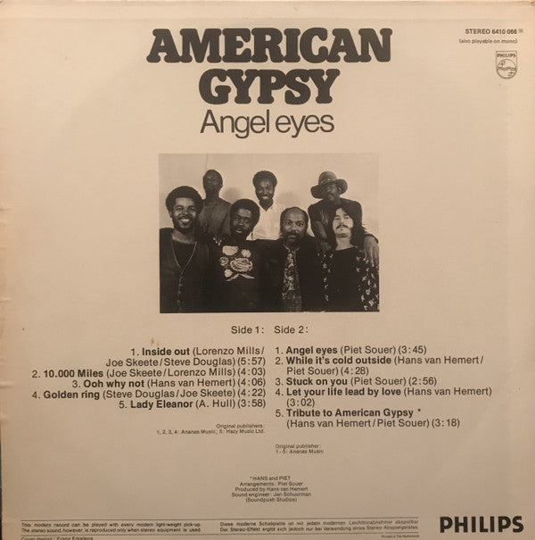 American Gypsy ~ Angel Eyes (Vinyl) - Djungel & Jazz