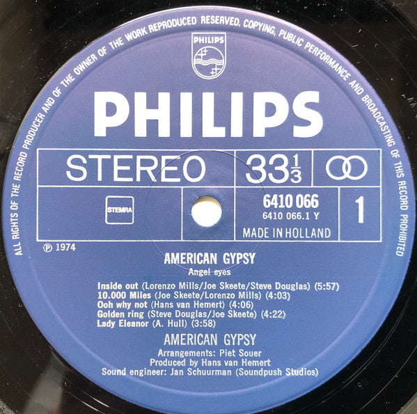 American Gypsy ~ Angel Eyes (Vinyl) - Djungel & Jazz