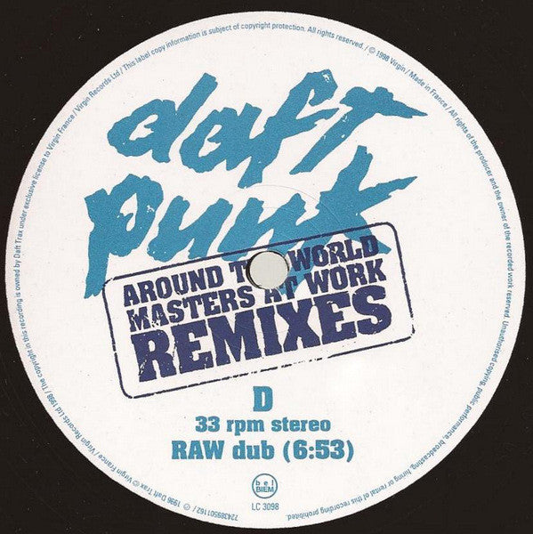 Daft Punk ~ Around The World (Ricanstructed By Masters At Work) (Vinyl) - Djungel & Jazz