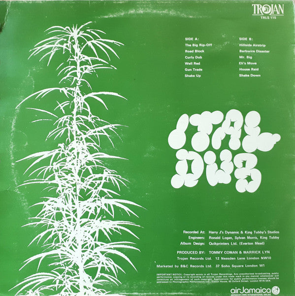 Augustus Pablo : Ital Dub (LP, Album, RP)