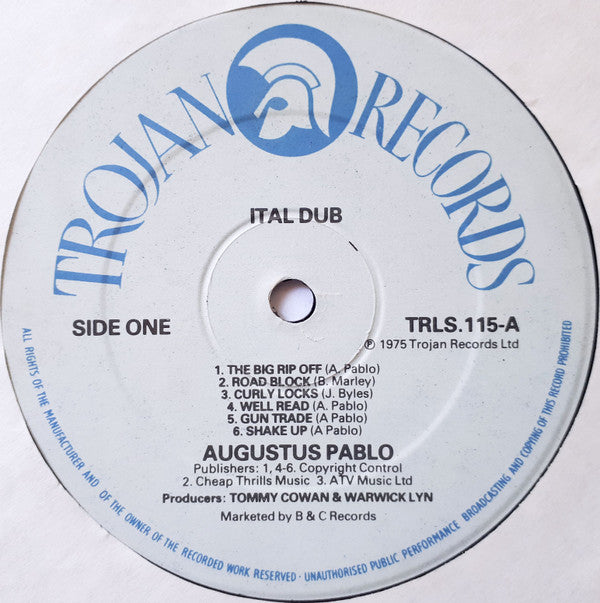 Augustus Pablo : Ital Dub (LP, Album, RP)