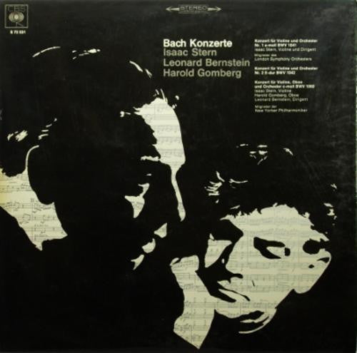 Isaac Stern, Leonard Bernstein, Harold Gomberg : Bach Concertos (LP, Album)