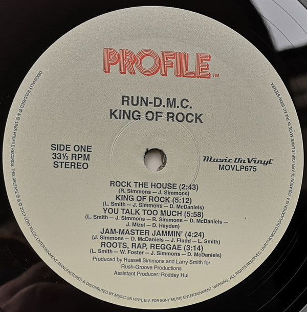 Run-D.M.C. ~ King Of Rock (Vinyl) - Djungel & Jazz