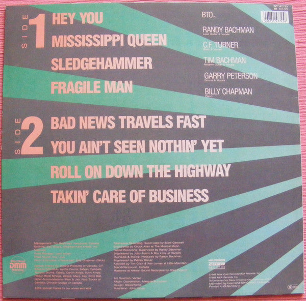 Bachman-Turner Overdrive ~ Live! Live! Live! (Vinyl) - Djungel & Jazz