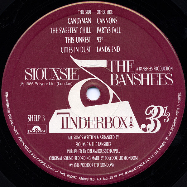Siouxsie & The Banshees : Tinderbox (LP, Album)