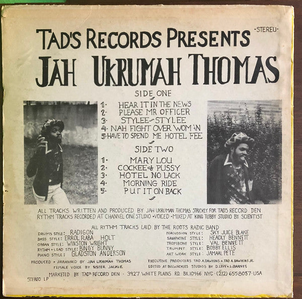 Jah Thomas : Nah Fight Over Woman (LP, Album)