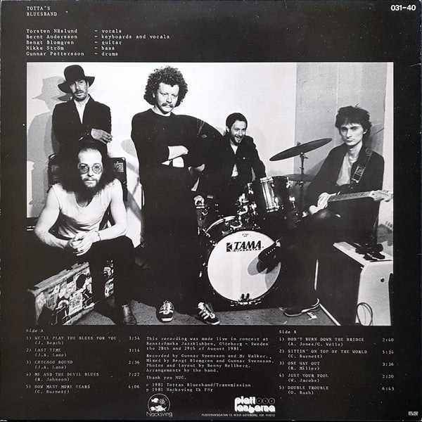 Totta's Bluesband : Totta's Bluesband (LP, Album)