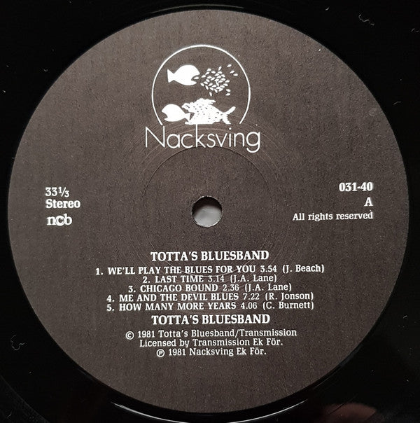 Totta's Bluesband : Totta's Bluesband (LP, Album)