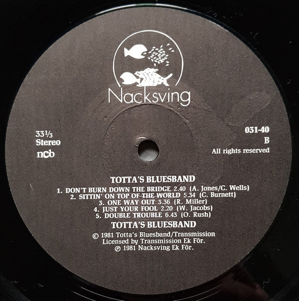 Totta's Bluesband : Totta's Bluesband (LP, Album)