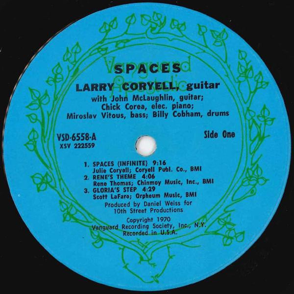 Larry Coryell ~ Spaces (Vinyl) - Djungel & Jazz