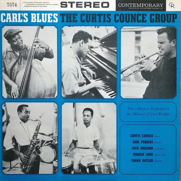 The Curtis Counce Group ~ Carl's Blues (Vinyl) - Djungel & Jazz