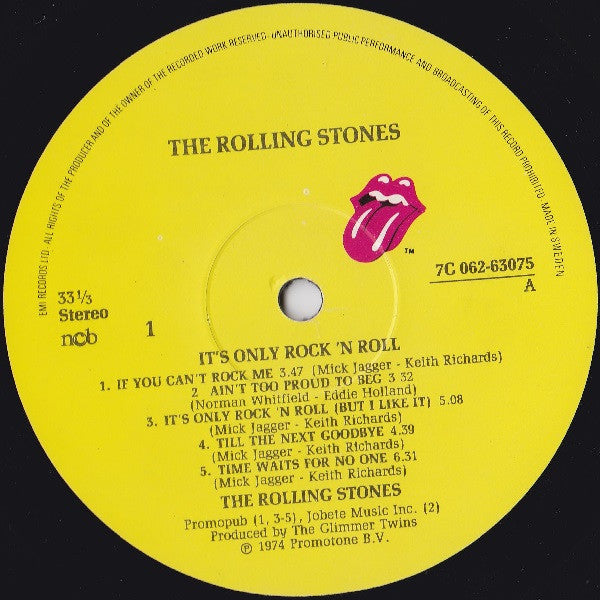 The Rolling Stones ~ It's Only Rock 'N Roll (Vinyl) - Djungel & Jazz