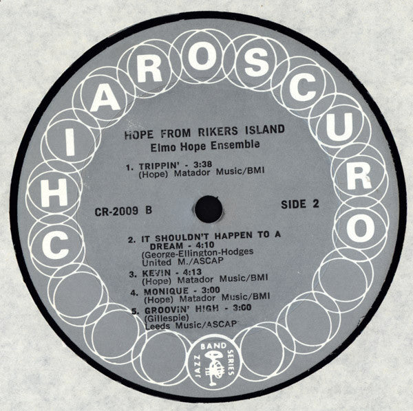 Elmo Hope Ensemble ~ Hope From Rikers Island (Vinyl) - Djungel & Jazz