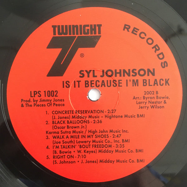 Syl Johnson ~ Is It Because I’m Black (Vinyl) - Djungel & Jazz