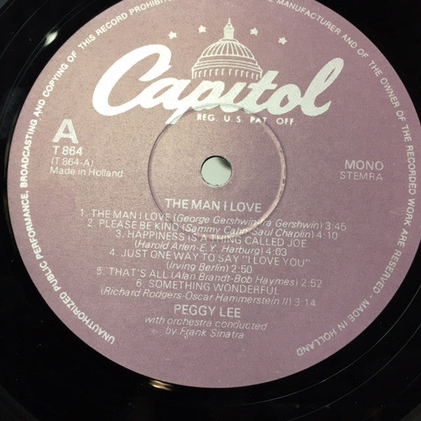 Peggy Lee ~ The Man I Love (Vinyl) - Djungel & Jazz