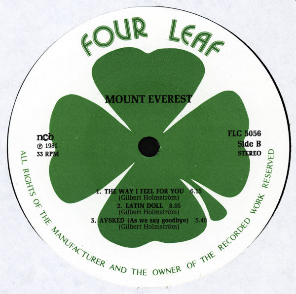 Mount Everest Plays The Music Of Gilbert Holmström : Latin Doll (Mount Everest Plays The Music Of Gilbert Holmström) (LP, Album)