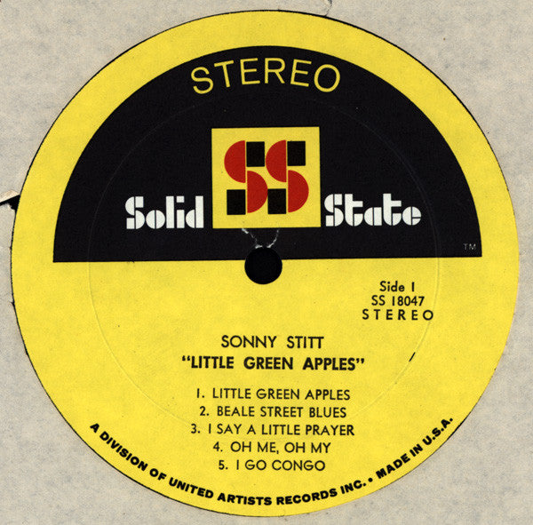 Sonny Stitt ~ Little Green Apples (Vinyl) - Djungel & Jazz