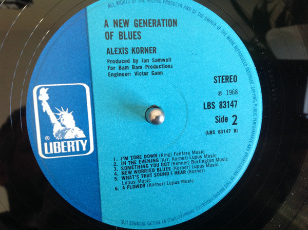 Alexis Korner ~ A New Generation Of Blues (Vinyl) - Djungel & Jazz