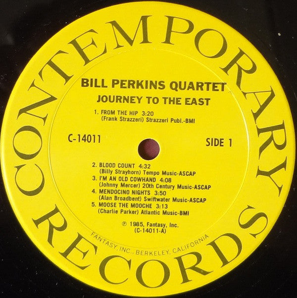 The Bill Perkins Quartet ~ Journey To The East (Vinyl) - Djungel & Jazz