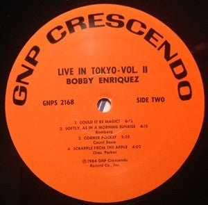Bobby Enriquez ~ Live In Tokyo Volume II (Vinyl) - Djungel & Jazz