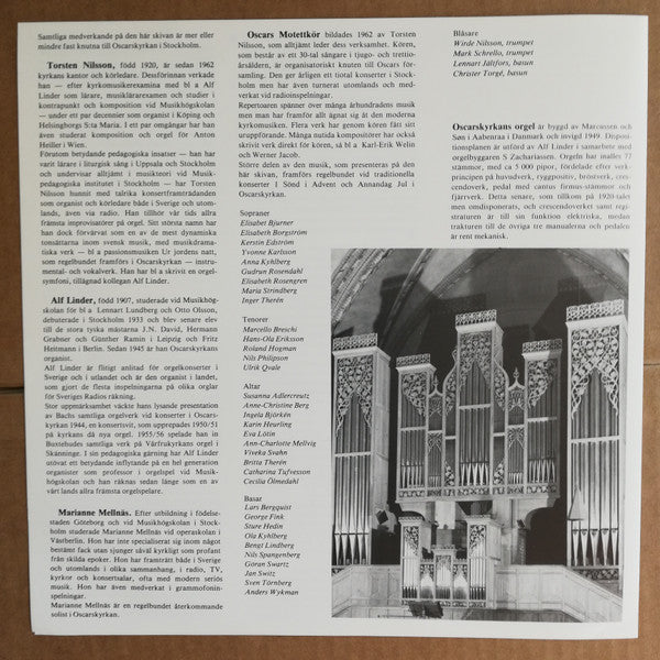 Oscars Motettkör, Torsten Nilsson, Alf Linder, Marianne Mellnäs ~ Cantate Domino (Vinyl) - Djungel & Jazz