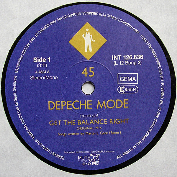 Depeche Mode : Get The Balance Right And Live Tracks (12", RE)