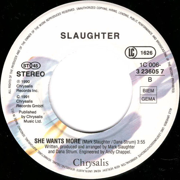 Slaughter : Spend My Life (7", Single)