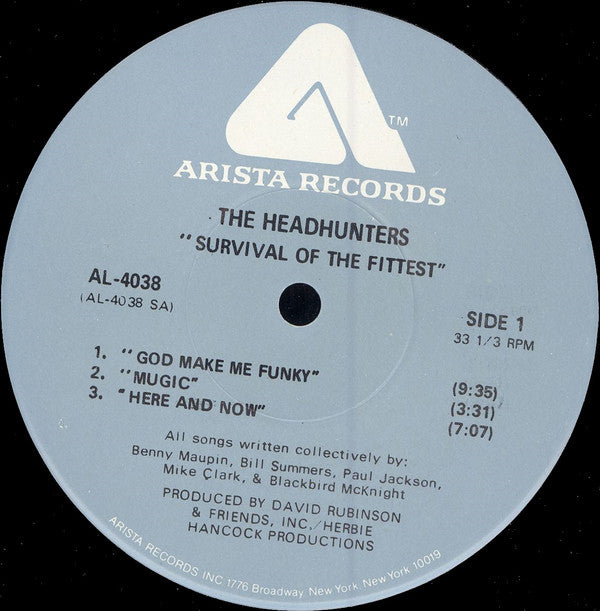 The Headhunters ~ Survival Of The Fittest (Vinyl) - Djungel & Jazz