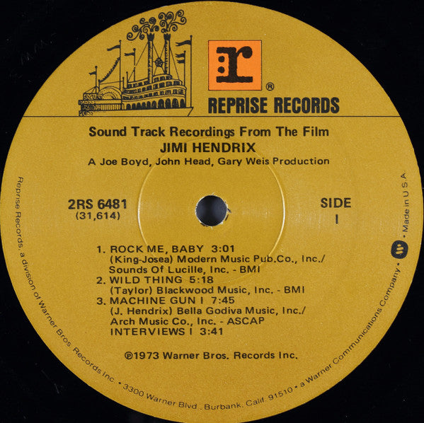 Jimi Hendrix ~ Sound Track Recordings From The Film "Jimi Hendrix" (Vinyl) - Djungel & Jazz